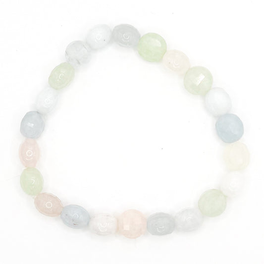 Pastel Easter Rocks Glass Beaded Bracelet