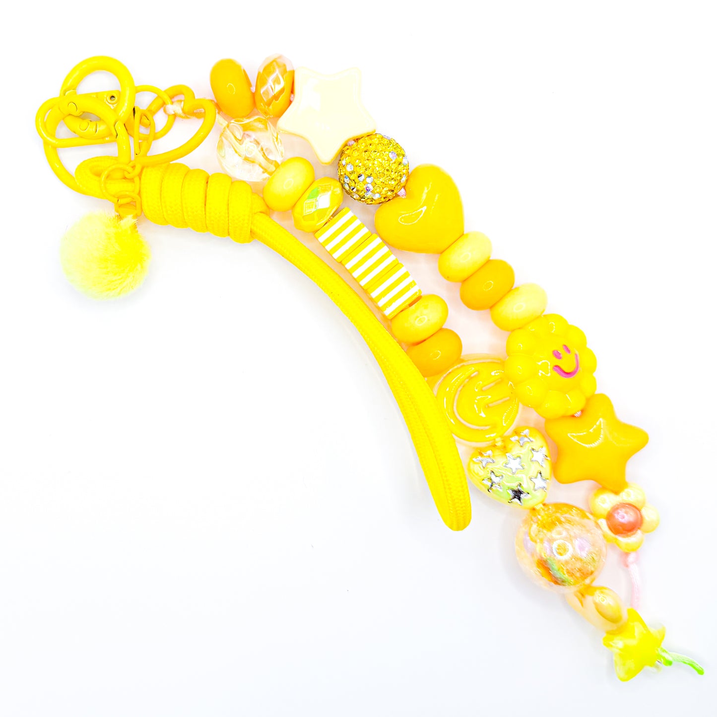 Yellow Splash Summer Bag Charm