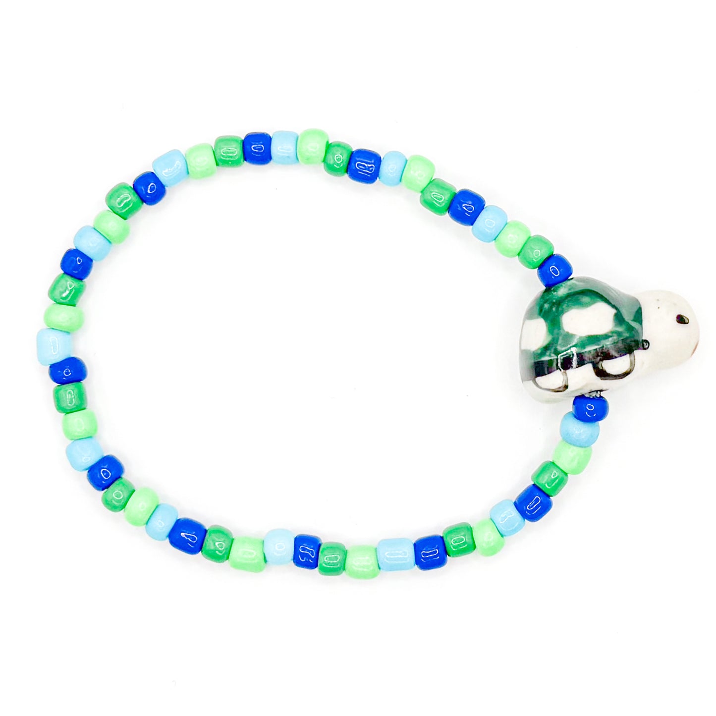 Cutie Little Turtle Seed Beaded Bracelet