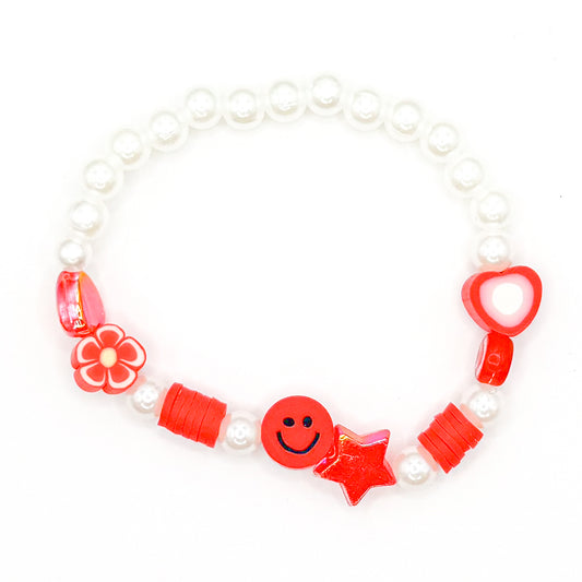 Sweet Red Beaded Bracelet