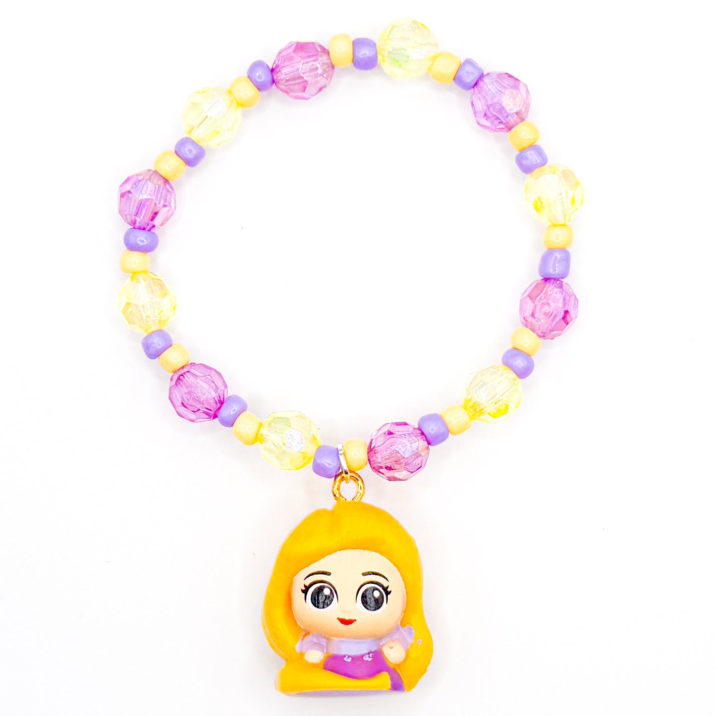Blonde Princess Glass Beaded Bracelet