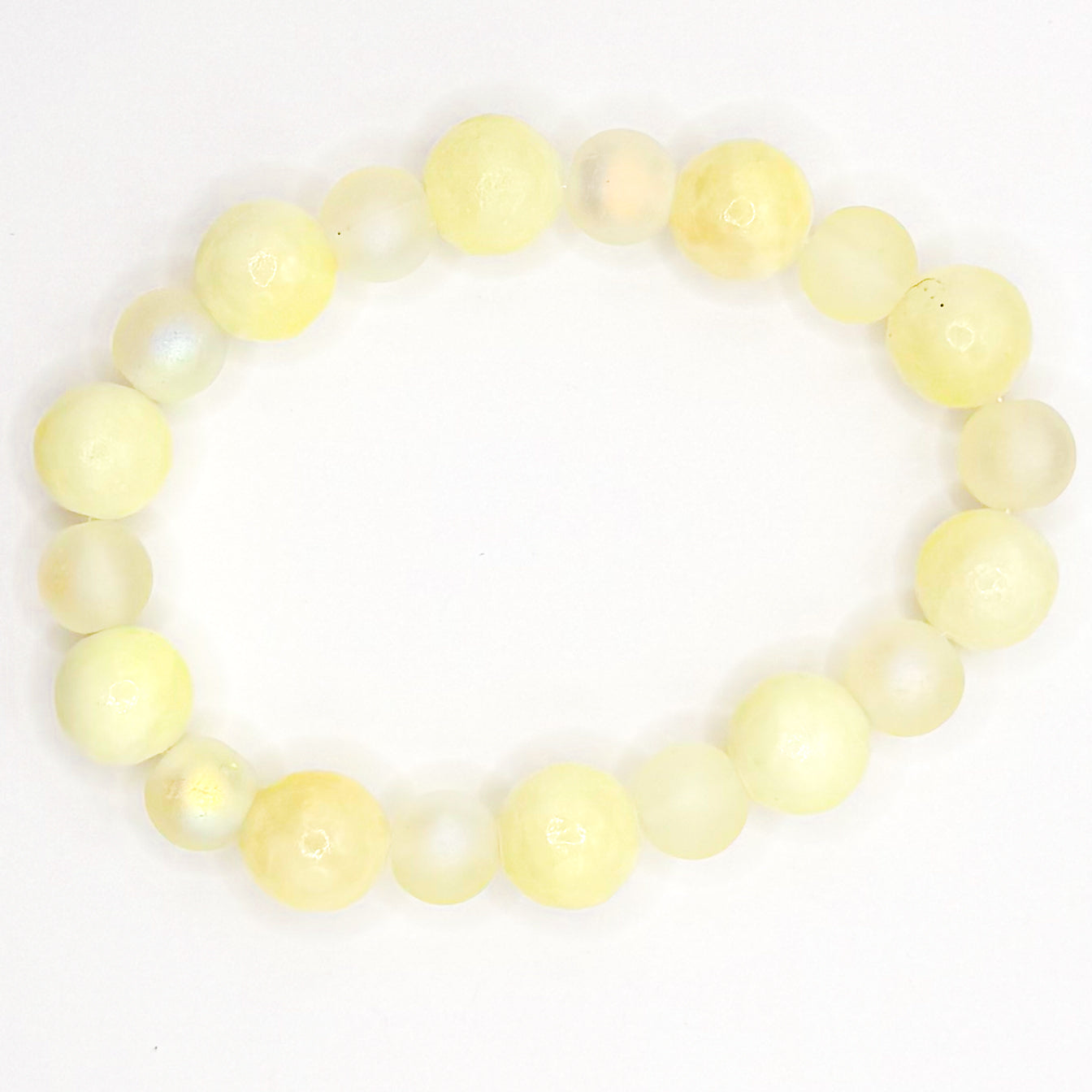 Sweet Butter Yellow Glass Beaded Bracelet