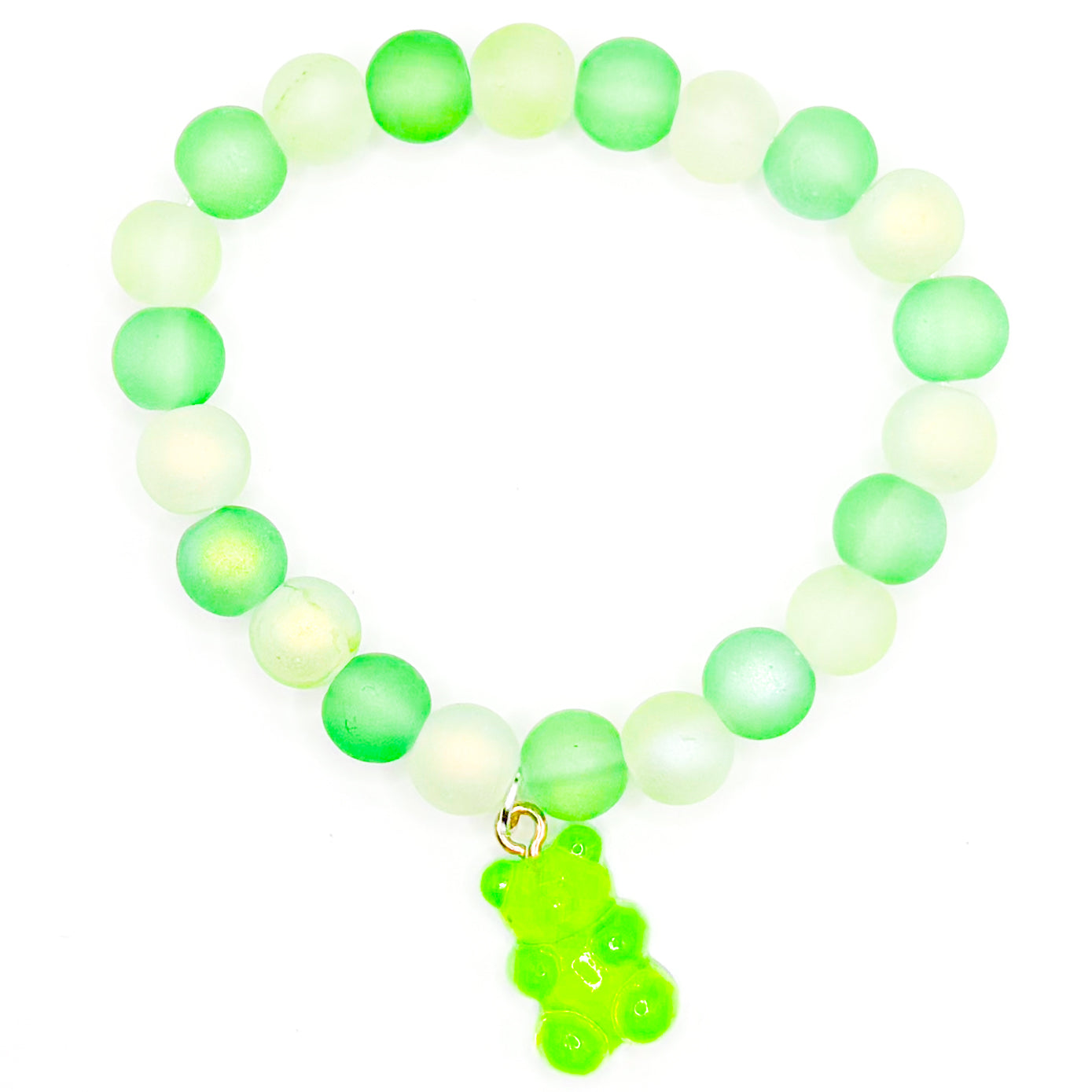 Green Sugar Rush Glass Beaded Bracelet