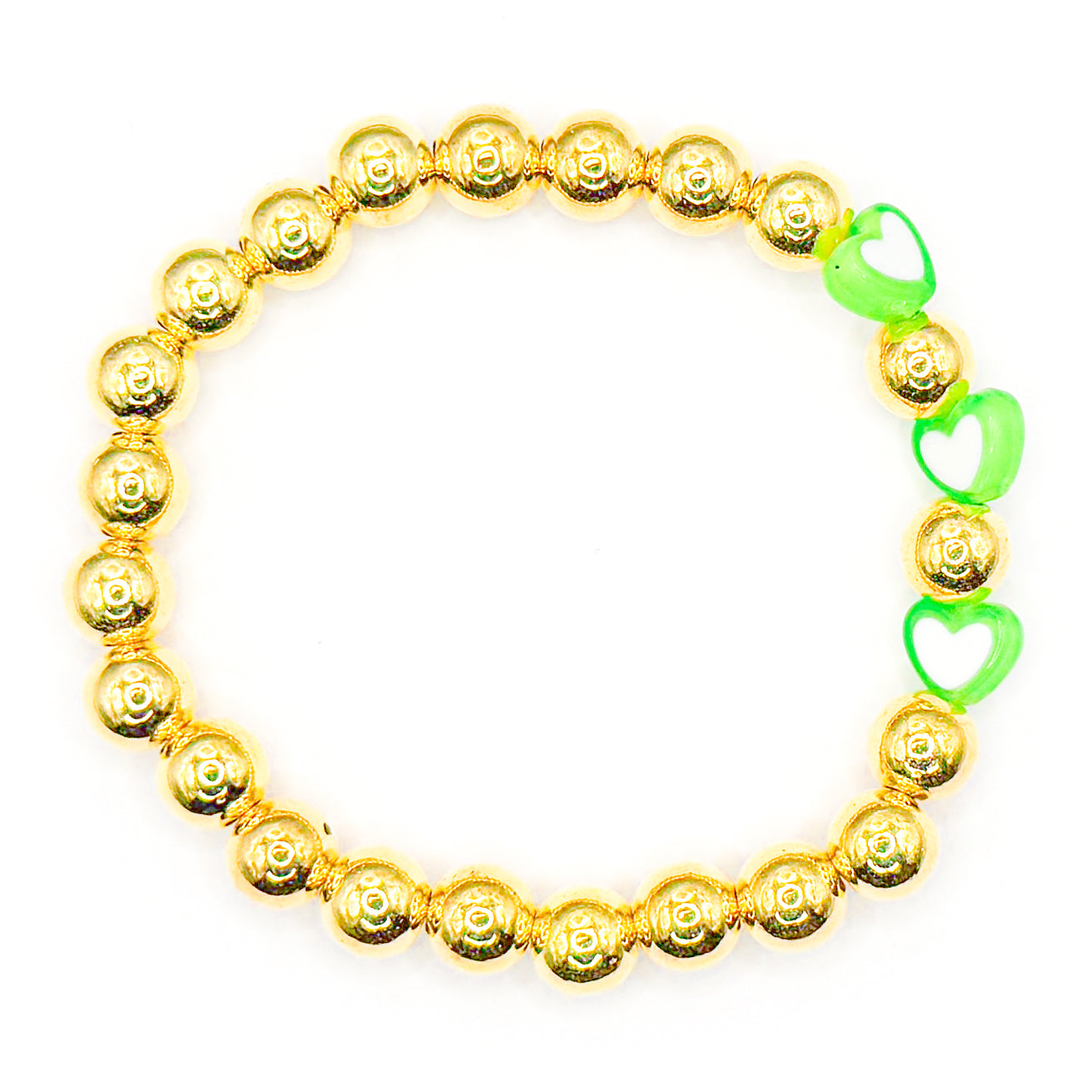 Golden Love Beaded Bracelet