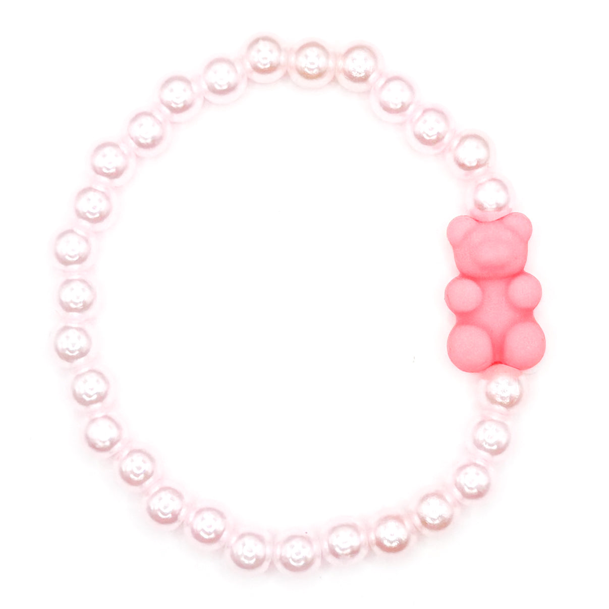 Neon Pink Sugar Rush Beaded Bracelet