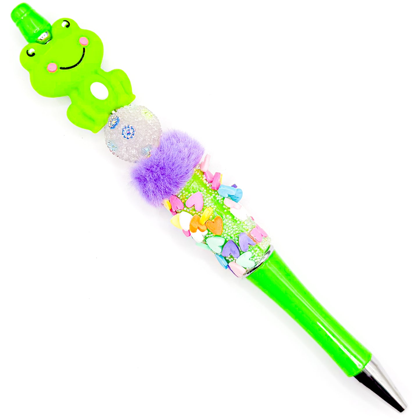 Confetti Frog Charm Pen