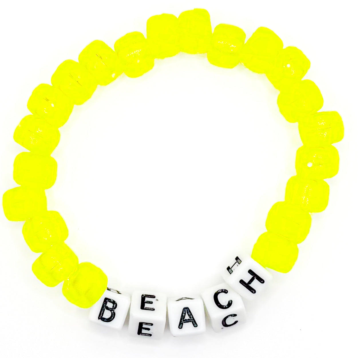 Yellow "Beach" Beaded Bracelet
