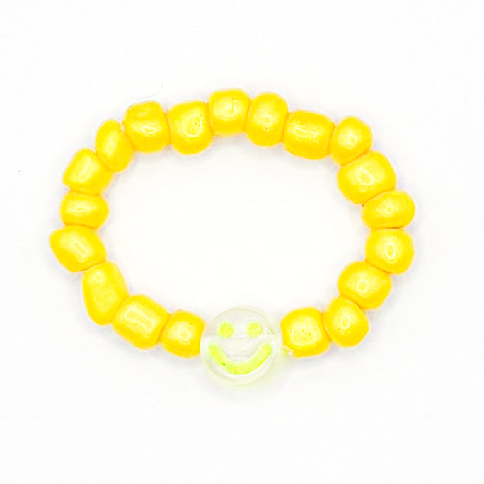 Yellow Smiley Ring