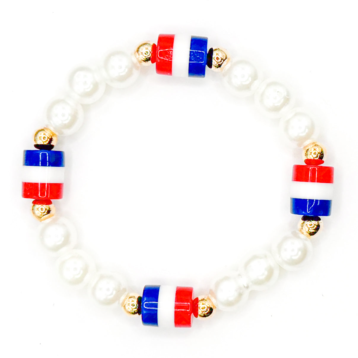 Patriotic Pearls 2.0 Beaded Bracelet
