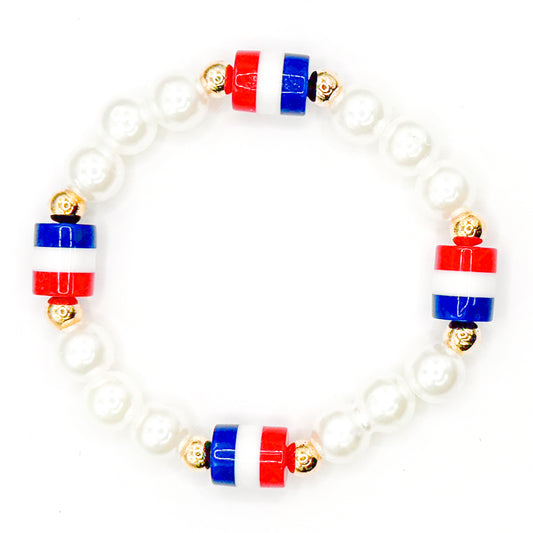 Patriotic Pearls 2.0 Beaded Bracelet