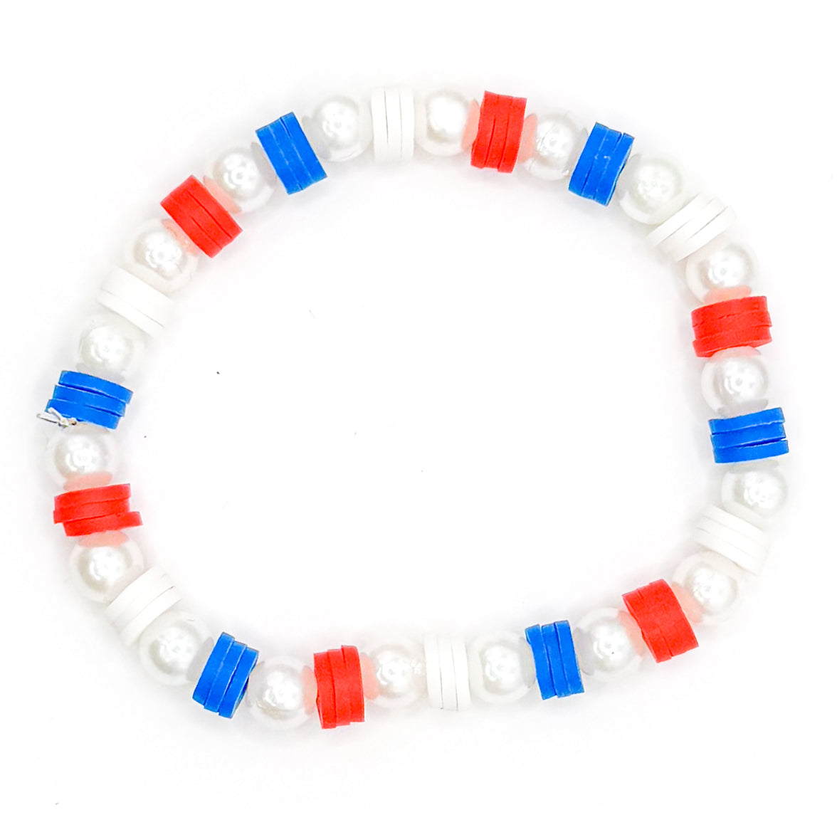 Patriotic Pearls Beaded Bracelet