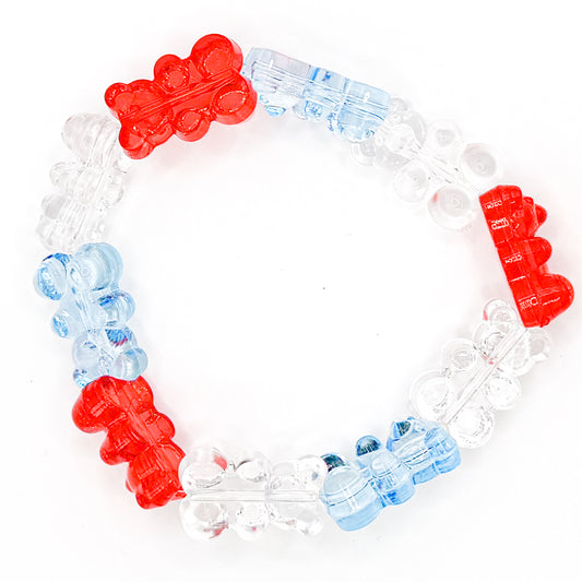 Patriotic Sugar Rush Beaded Bracelet