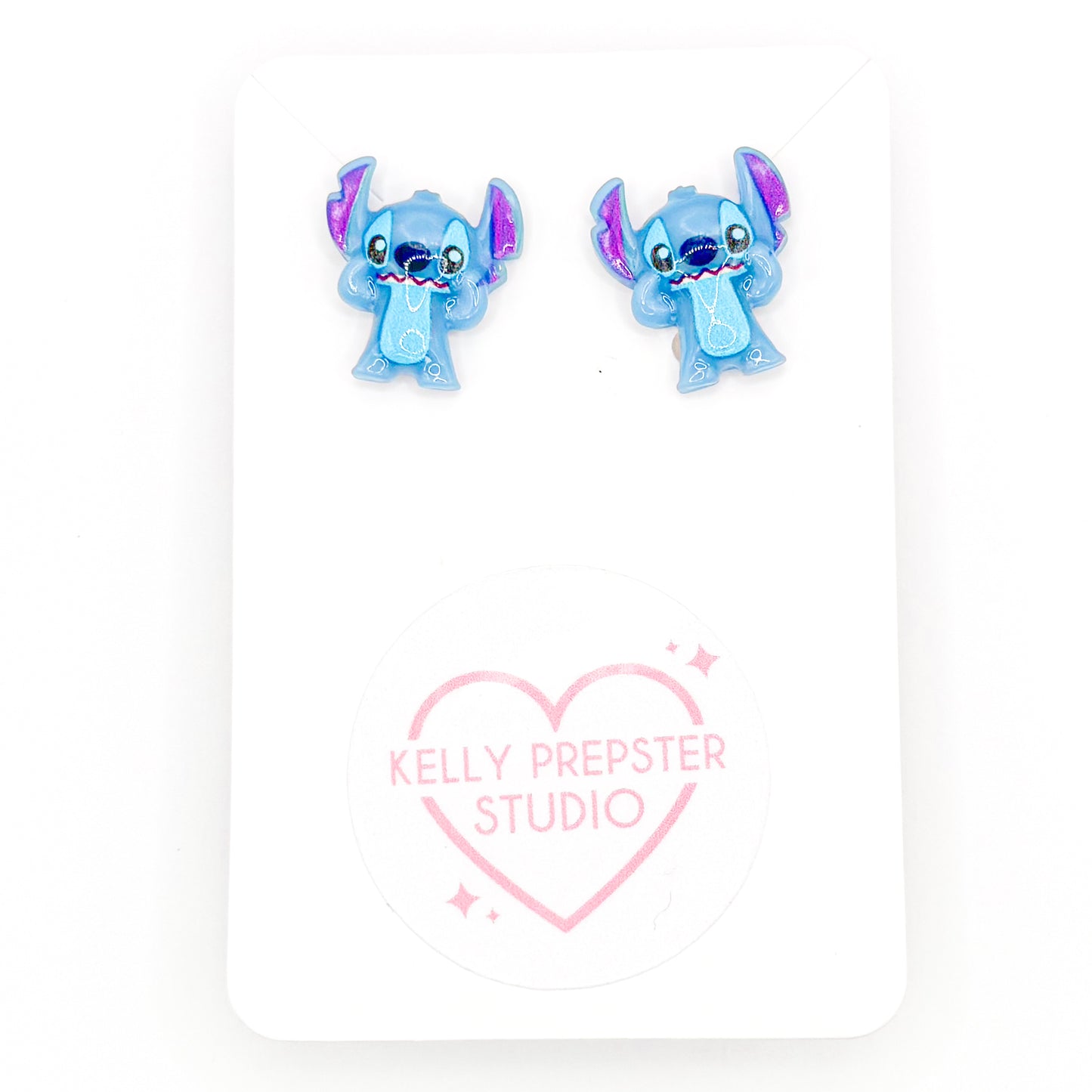 Little Blue Guy 2.0 Post Earrings