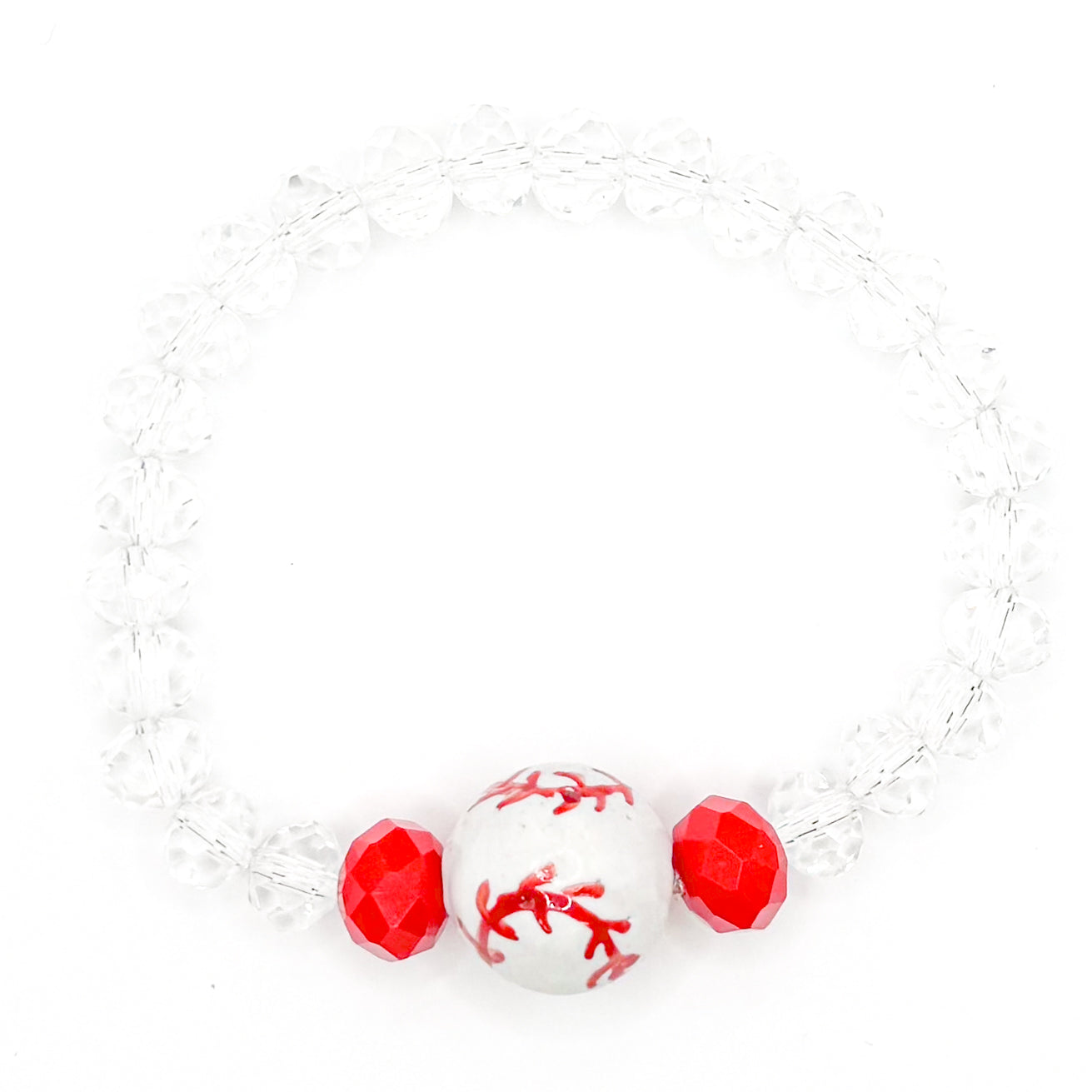 Strikeout Glass Beaded Bracelet