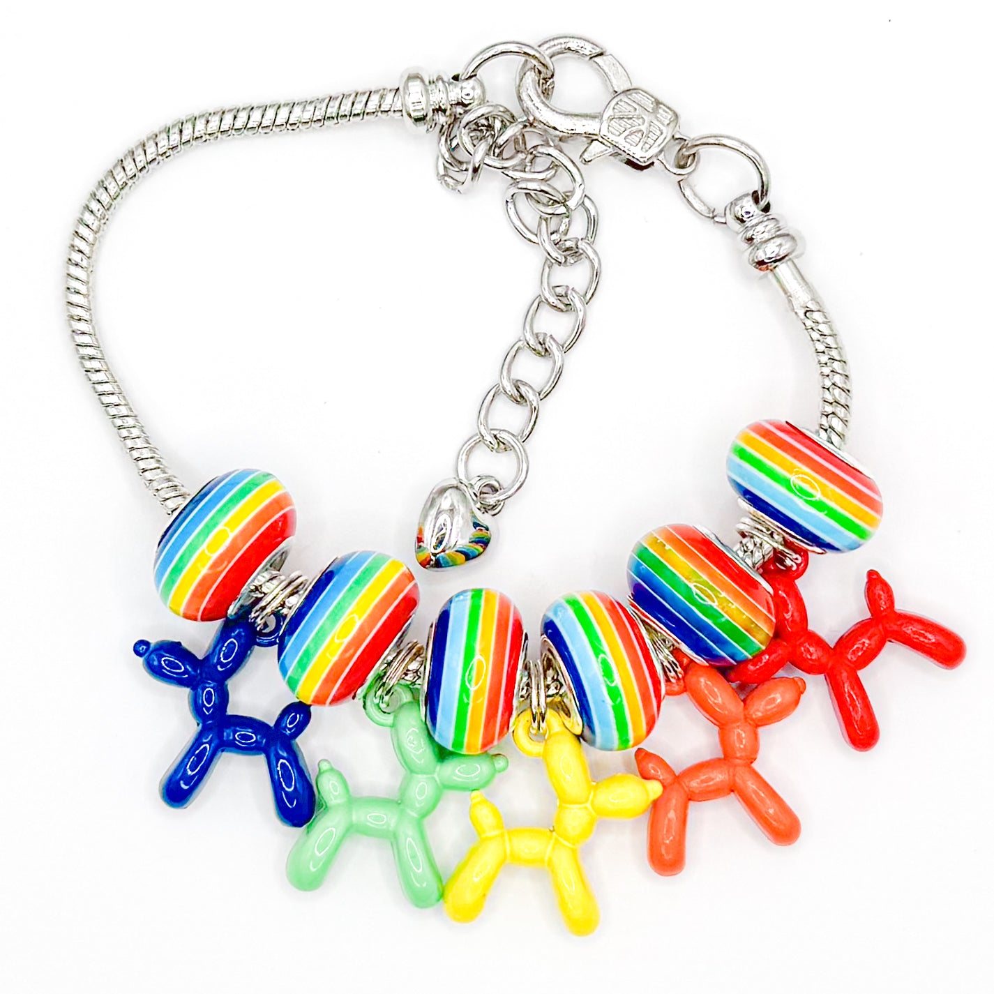 Balloon Dog European Charm Bracelet