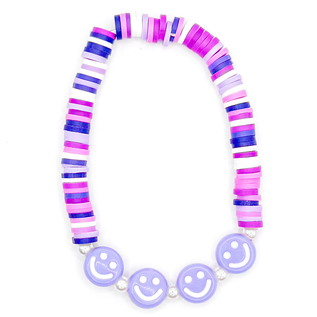 Smiley Seabreeze Sparkle Clay Beaded Bracelet