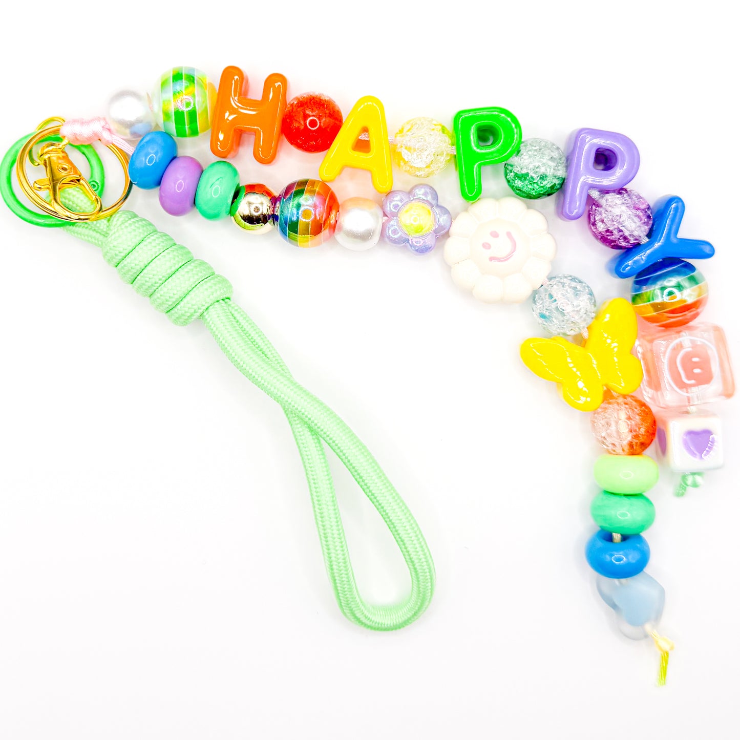 "HAPPY" Colorful Bag Charm
