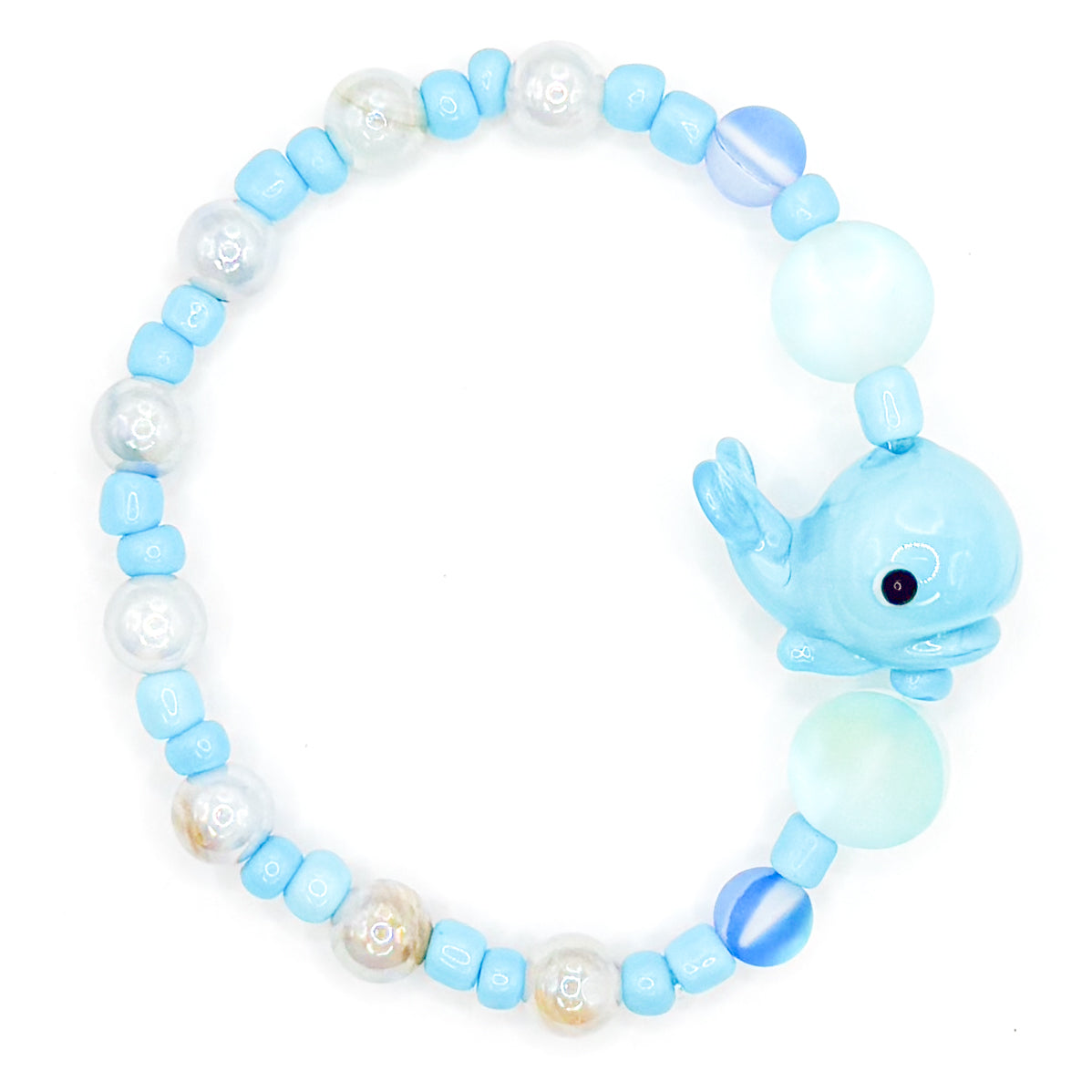 Oh Whale Glass Bead Bracelet