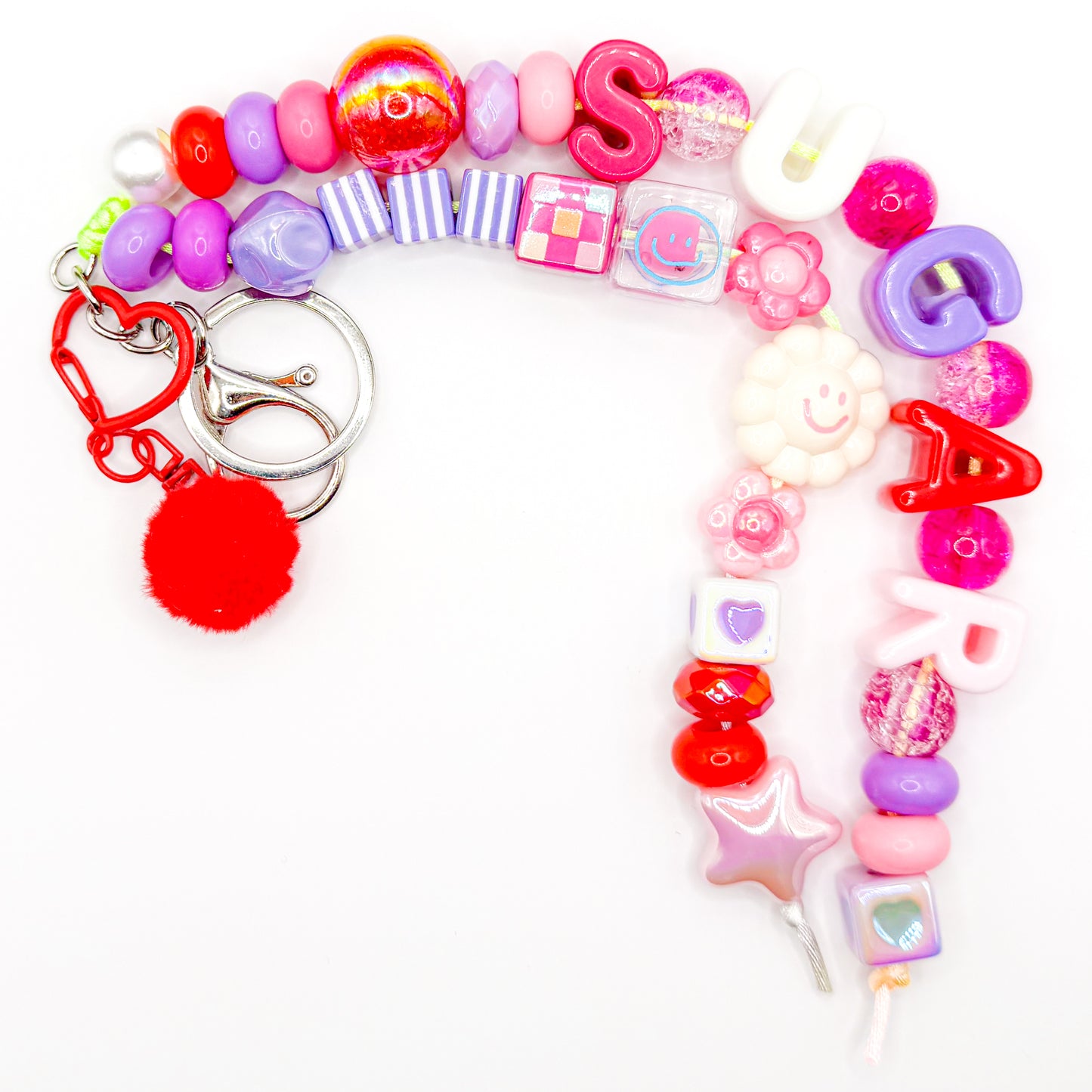 "SUGAR" Colorful Bag Charm