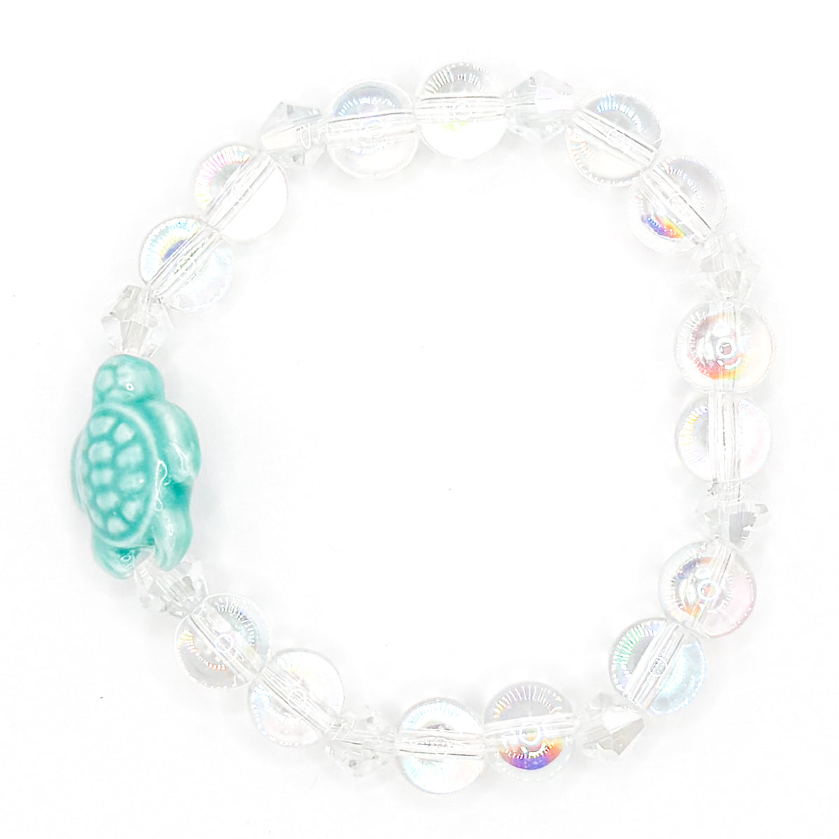 Beautiful Glass Turtle Glass Beaded Bracelet