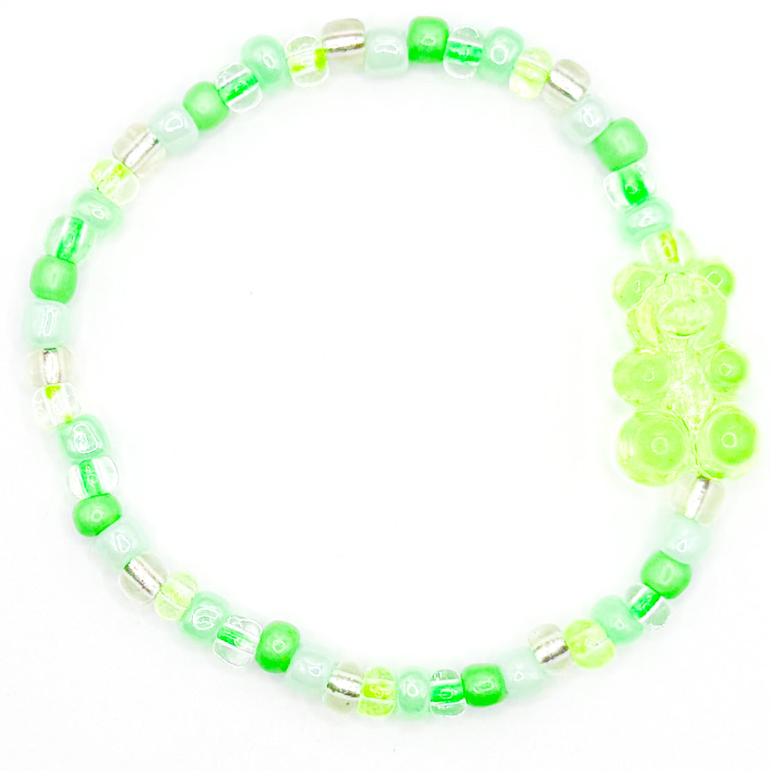 Green Sugar Rush Seed Beaded Bracelet