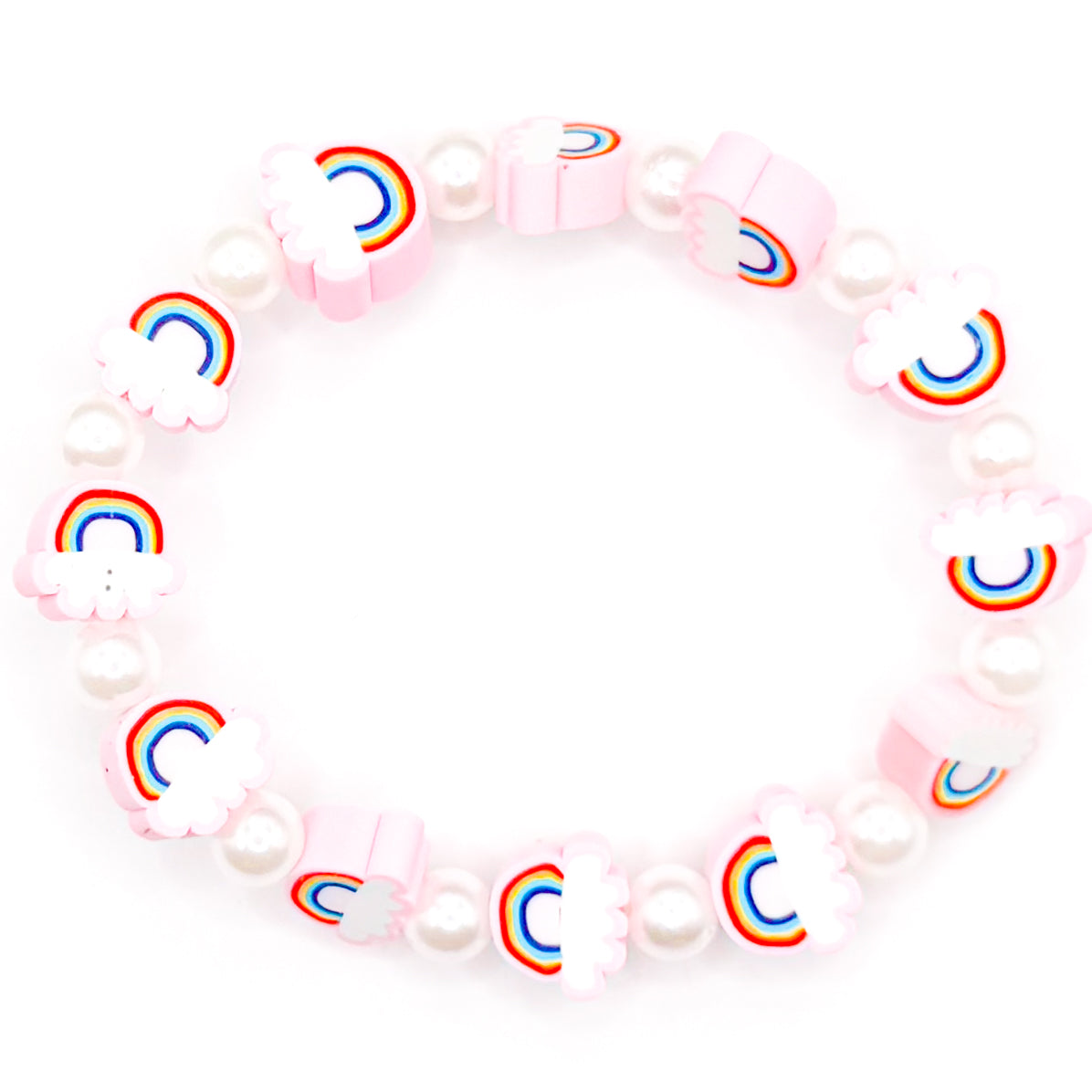 Rainbow Pearls Beaded Bracelet