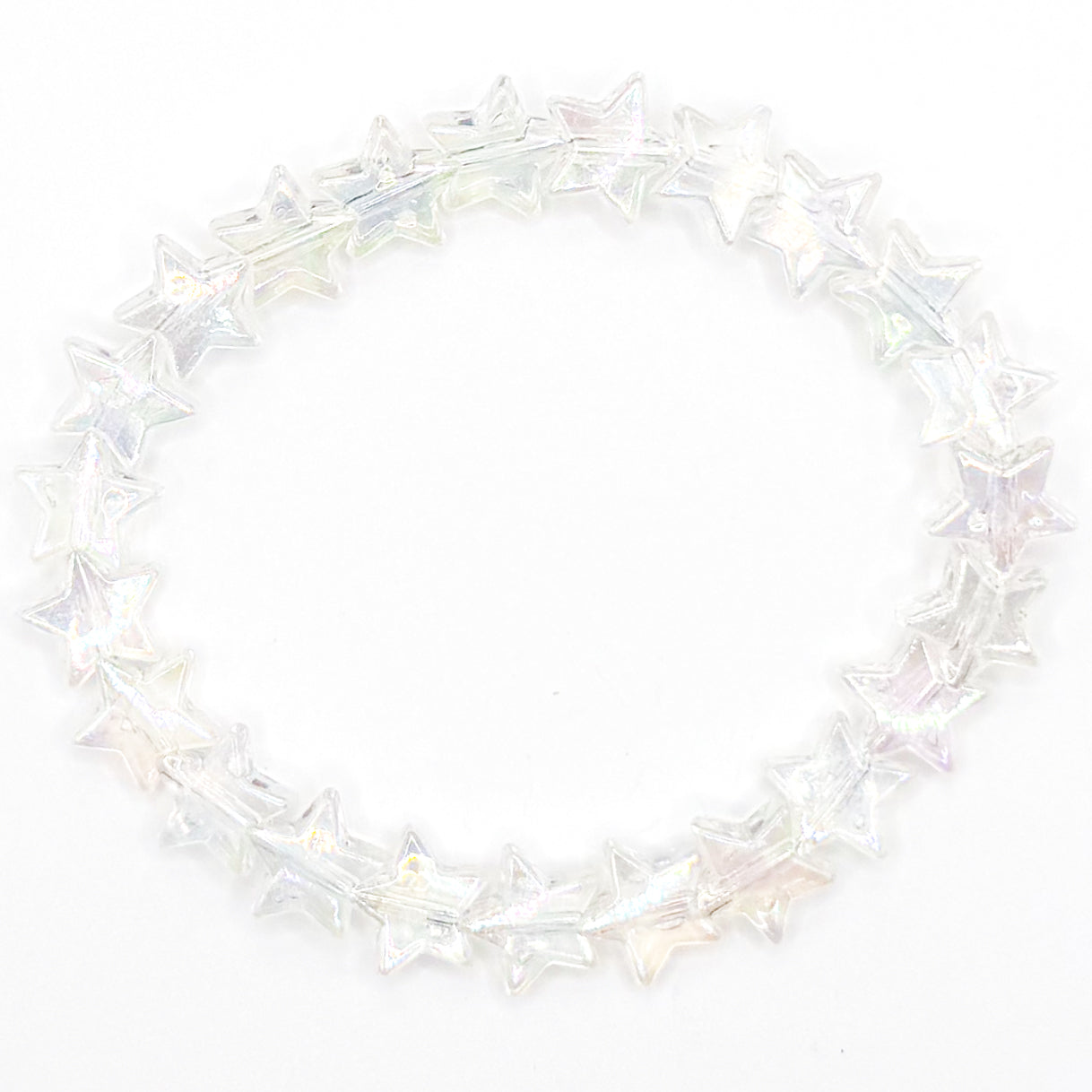 Clear Stars Beaded Bracelet