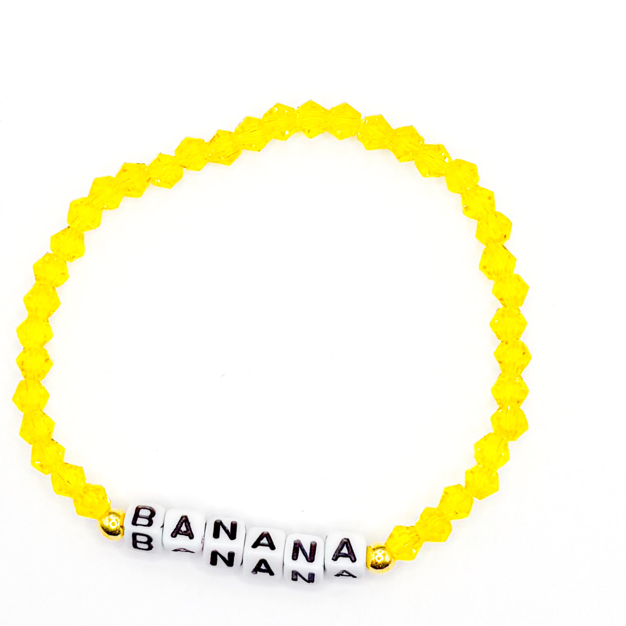 Yellow "Banana" Bead Buddy Bracelets