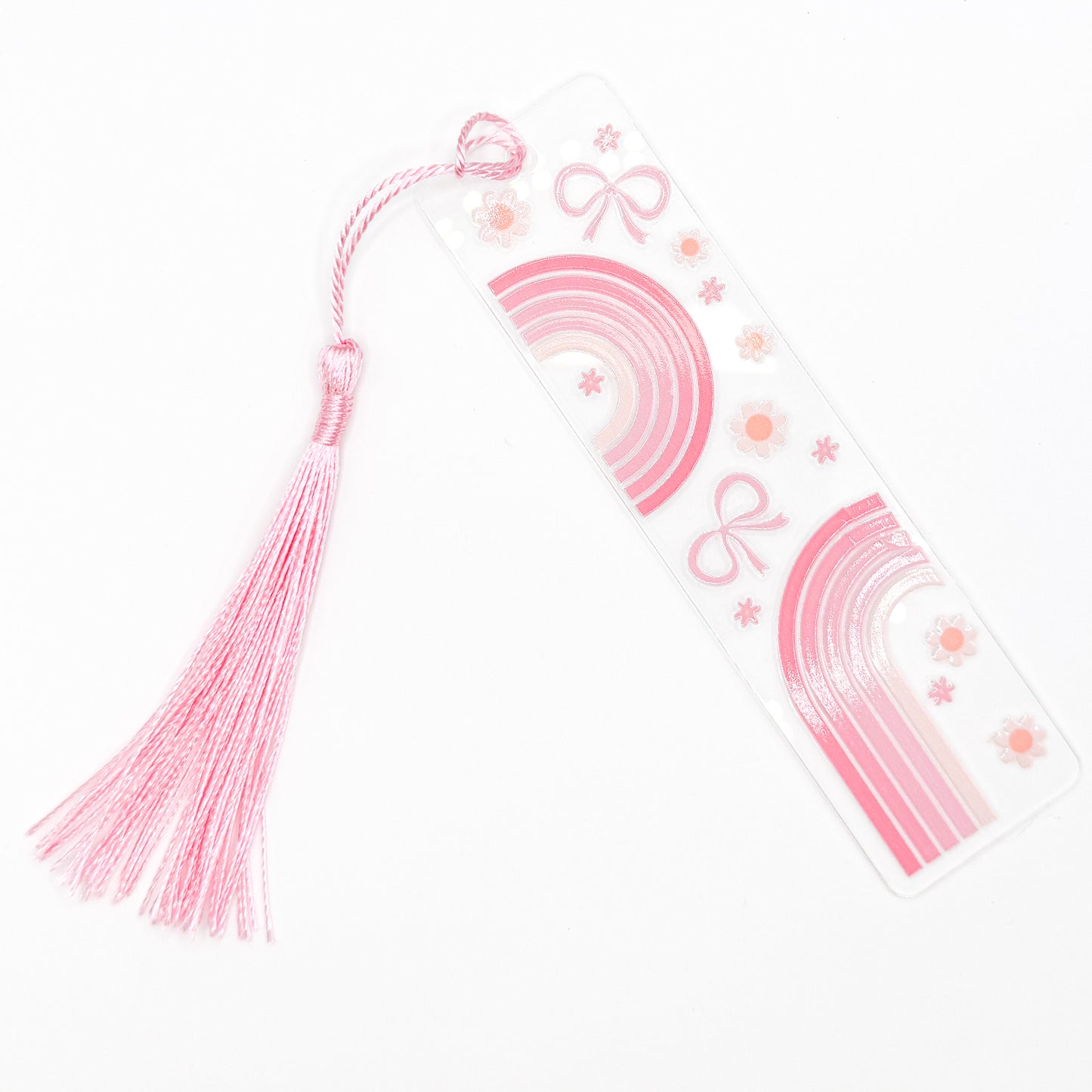 Pink Rainbow Acrylic Bookmark