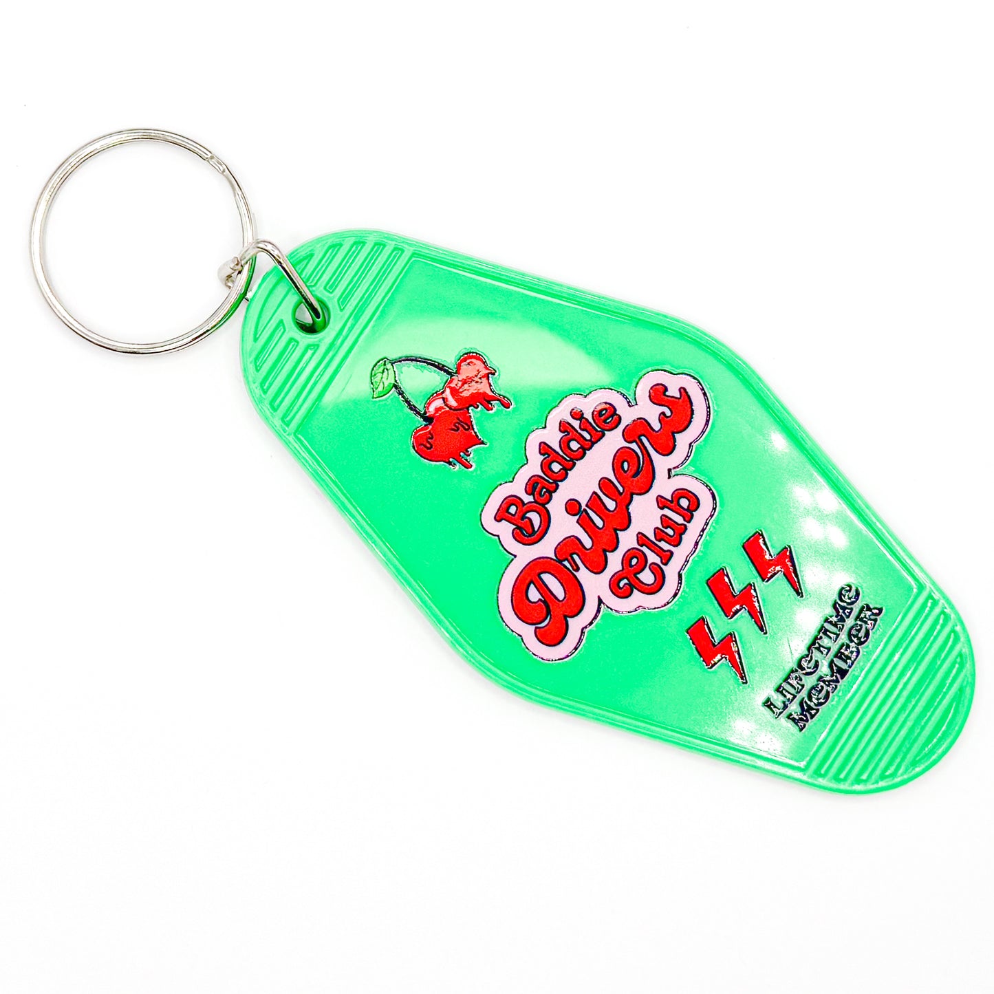 Green "Baddie Drivers Club" Keychain