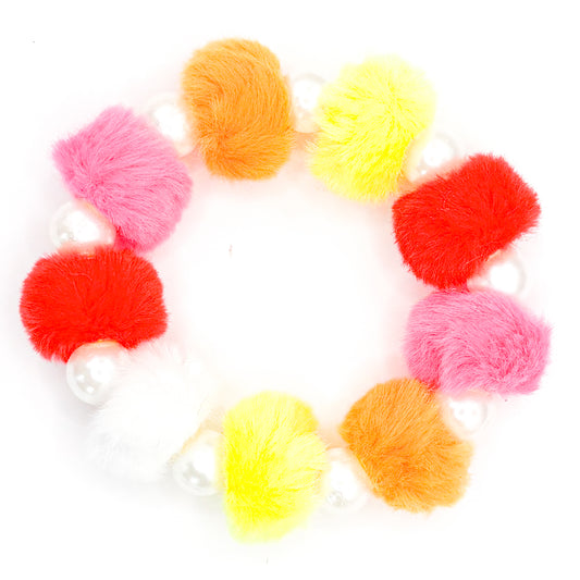 Fuzzy Sunset Beaded Bracelet