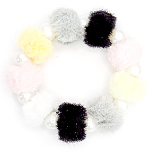 Fuzzy Neutrals Beaded Bracelet