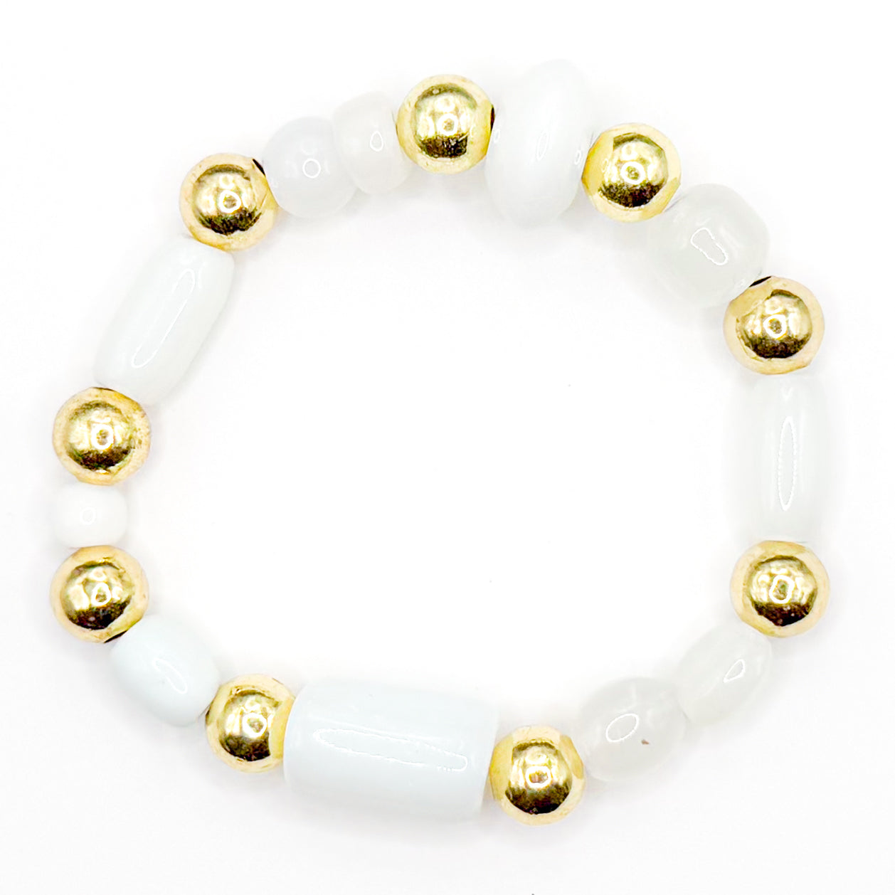 By The Sea Glass Beaded Bracelet