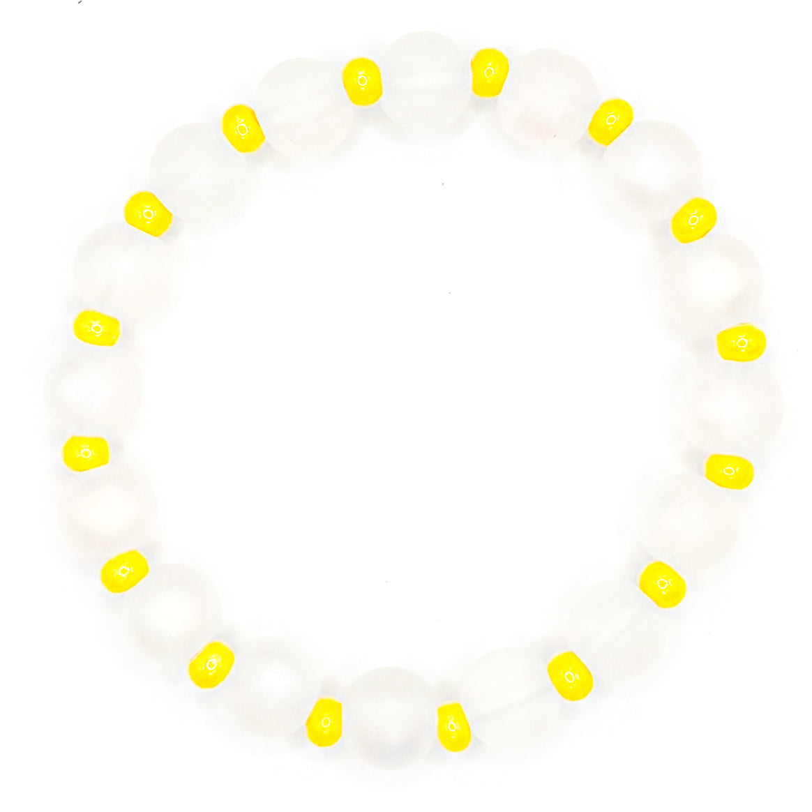 Sunshine All Around Glass Beaded Bracelet