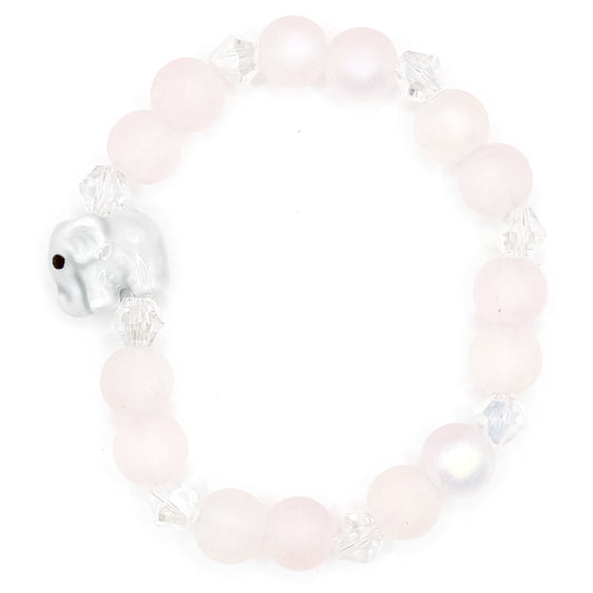 Baby Elephant Glass Beaded Bracelet
