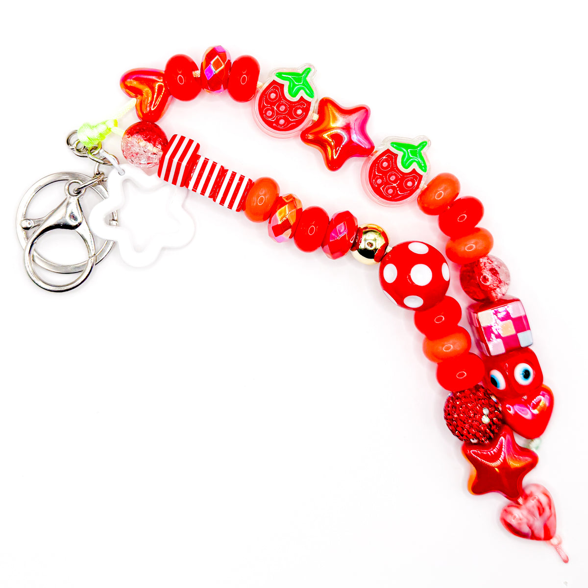 Red Splash Bag Charm