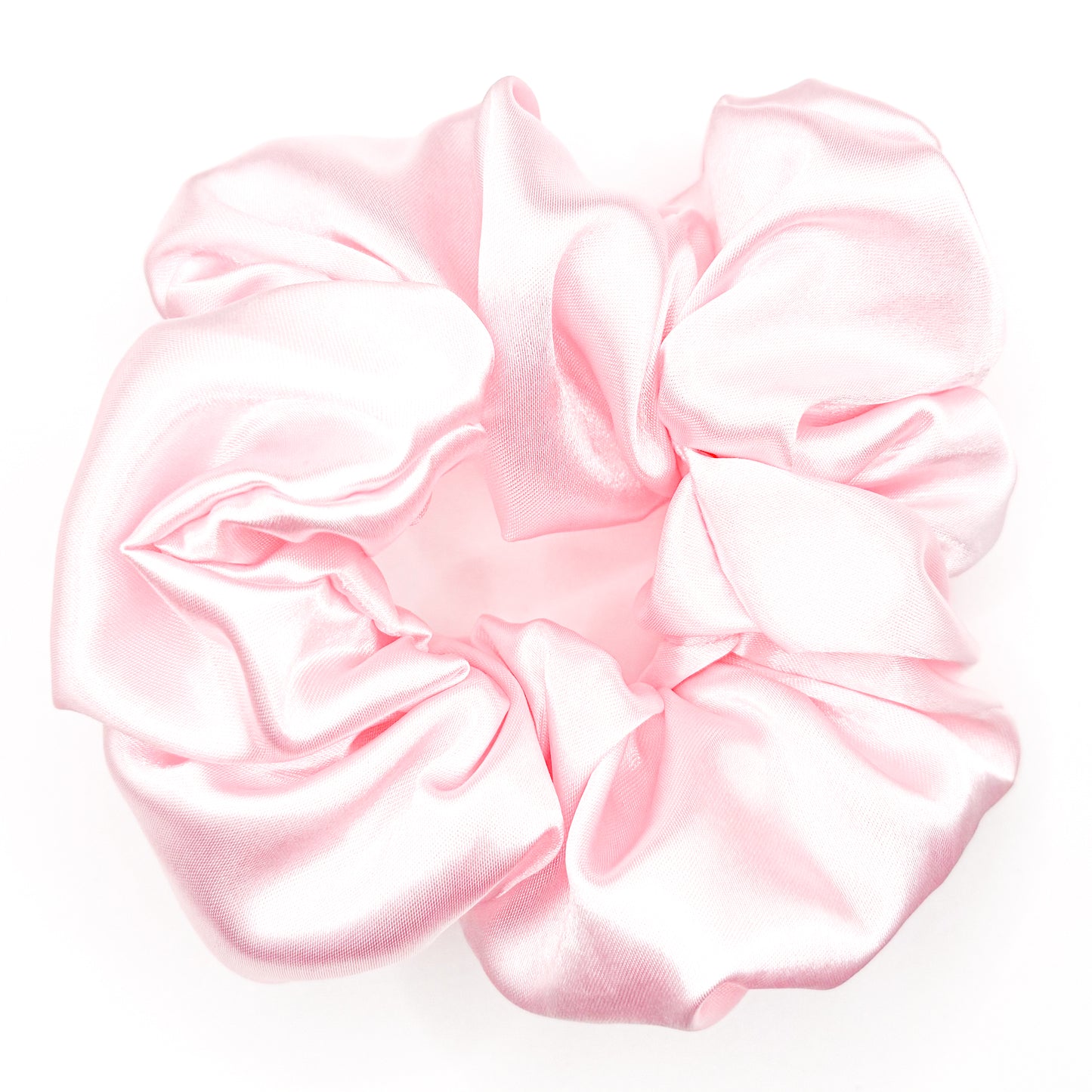 Classic Pink Hand-Sewn Scrunchie