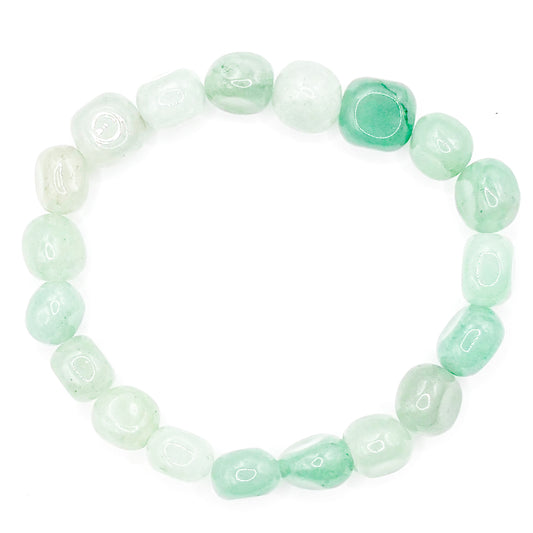 Green Gems Glass Beaded Bracelet