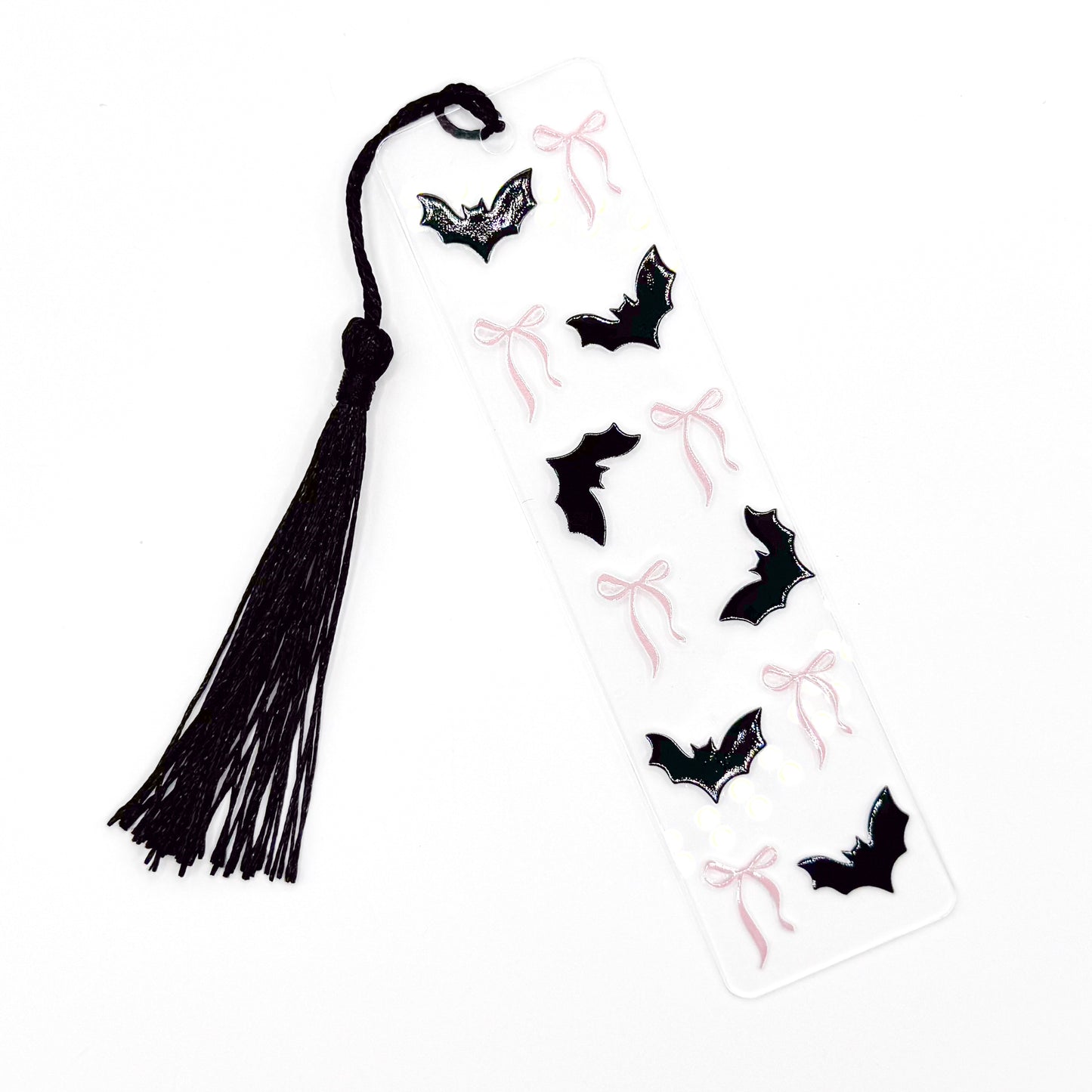 Bats and Bows Acrylic Bookmark