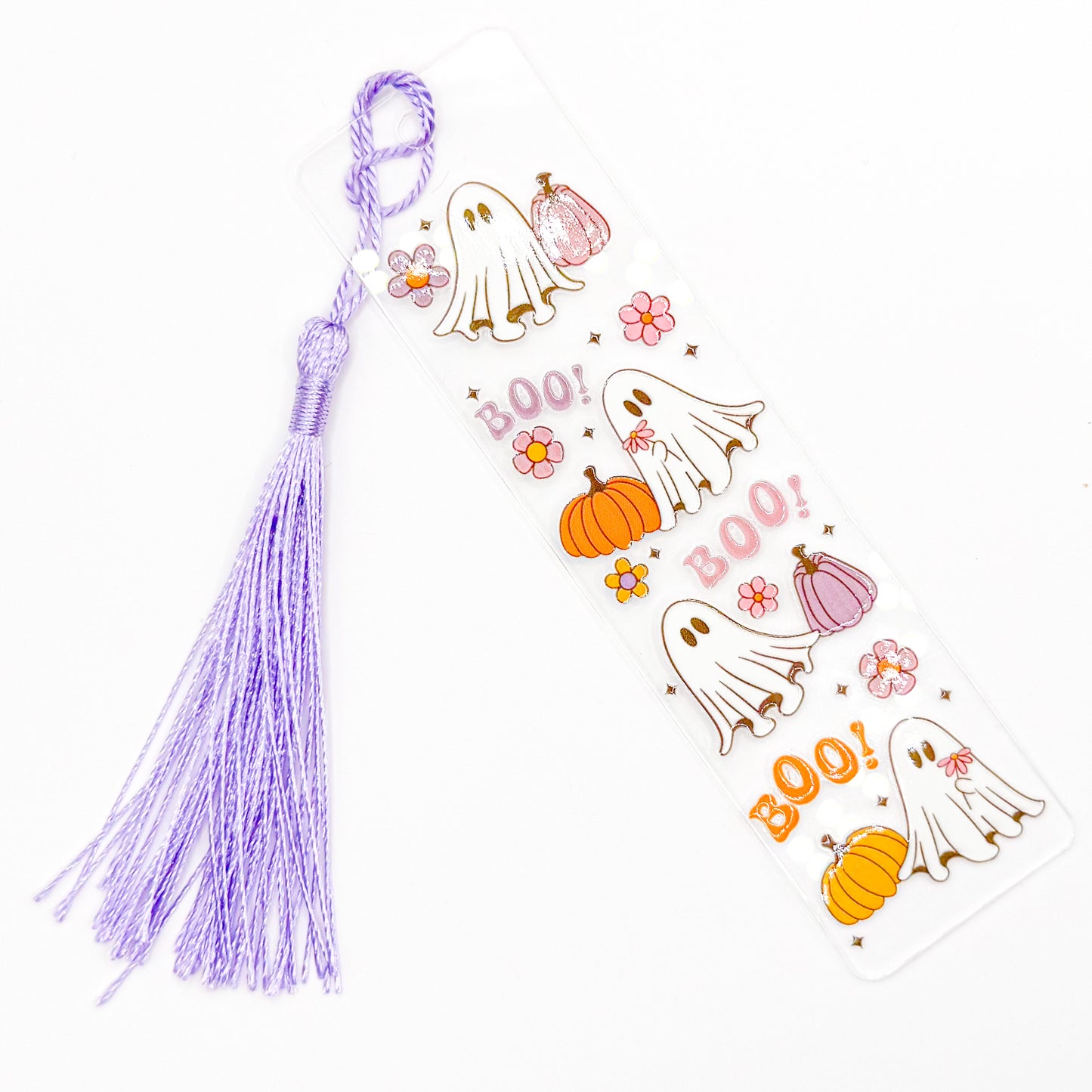 Purple Boo Acrylic Bookmark