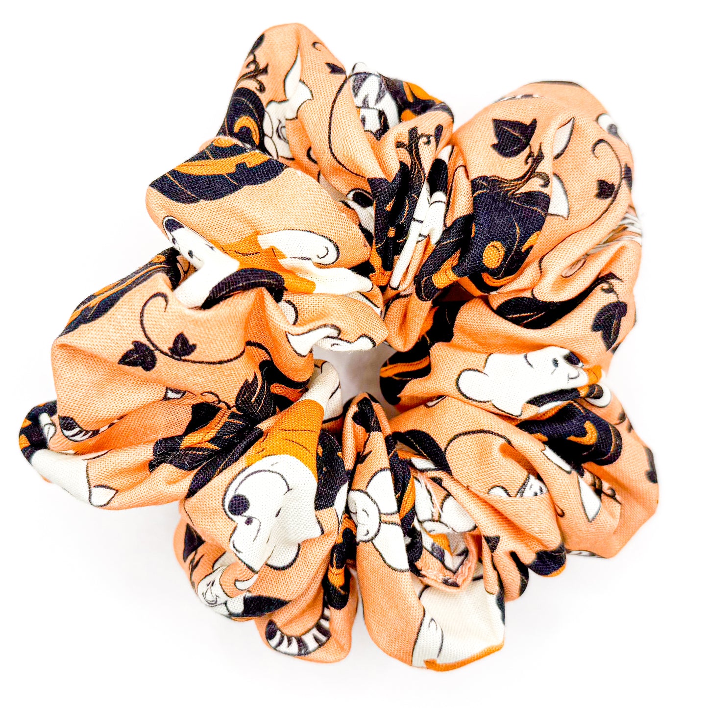 Halloween Bear Hand-Sewn Scrunchie