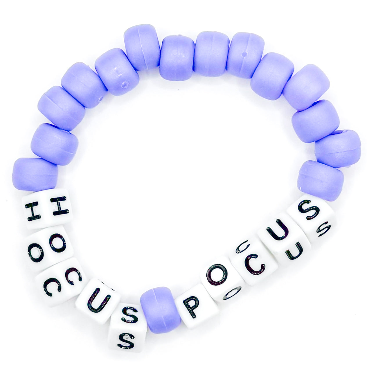 Purple "Hocus Pocus" Beaded Bracelet