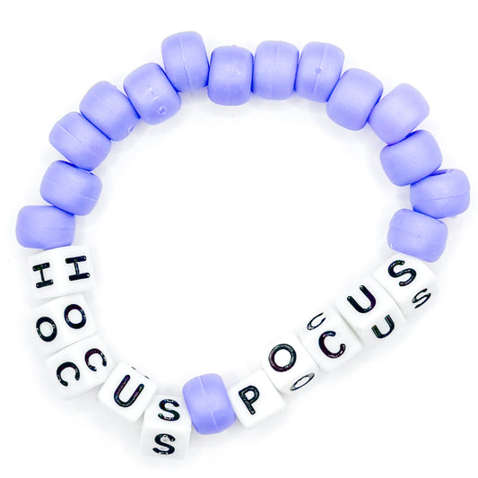Purple "Hocus Pocus" Beaded Bracelet