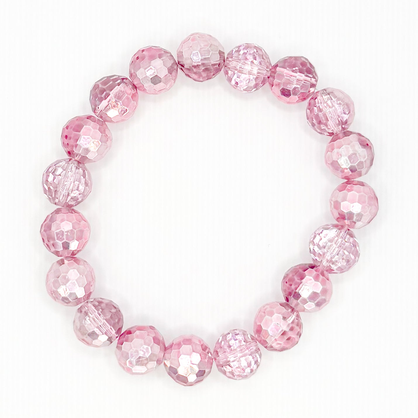 Pink Celebration Glass Beaded Bracelet