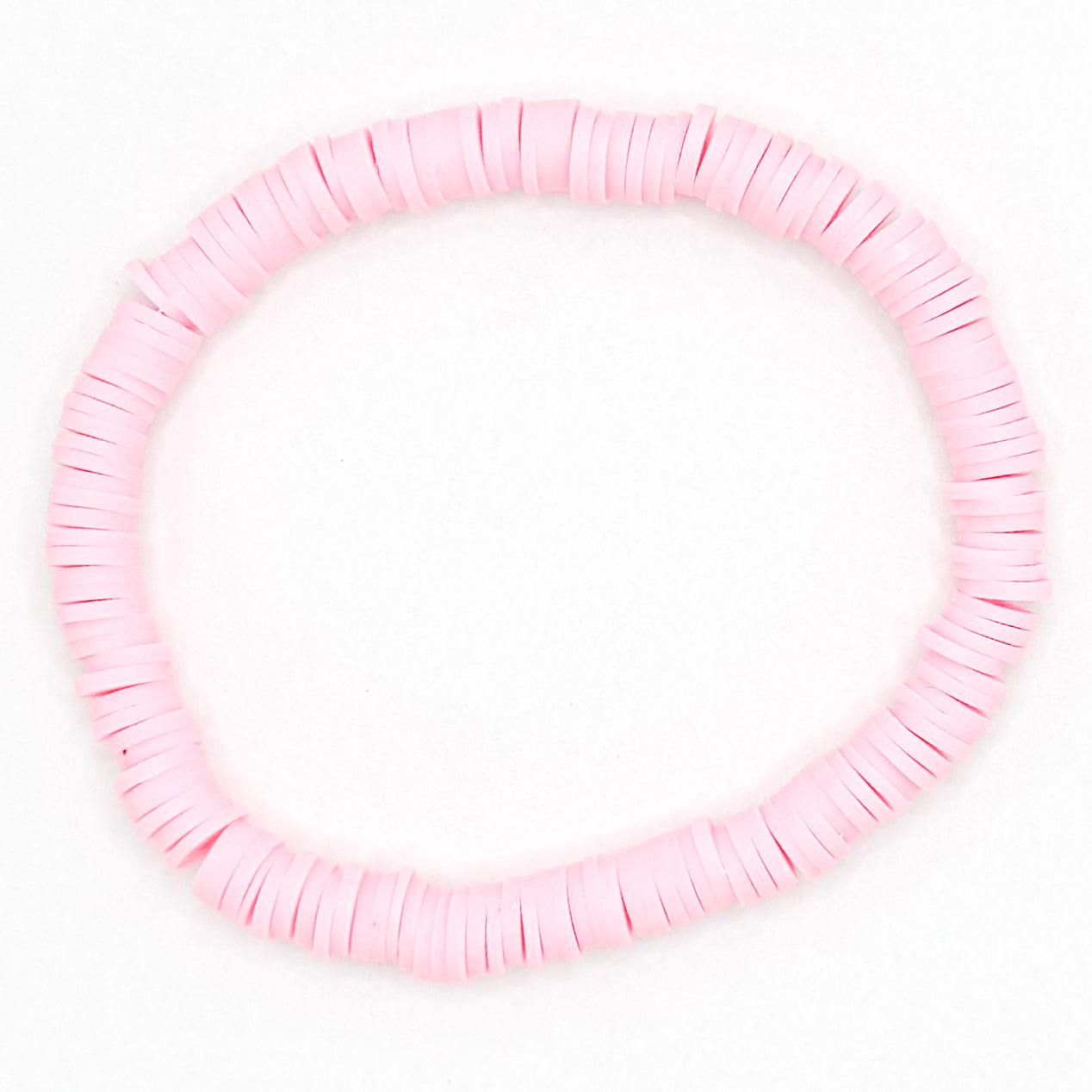 Light Pink Clay Beaded Bracelet