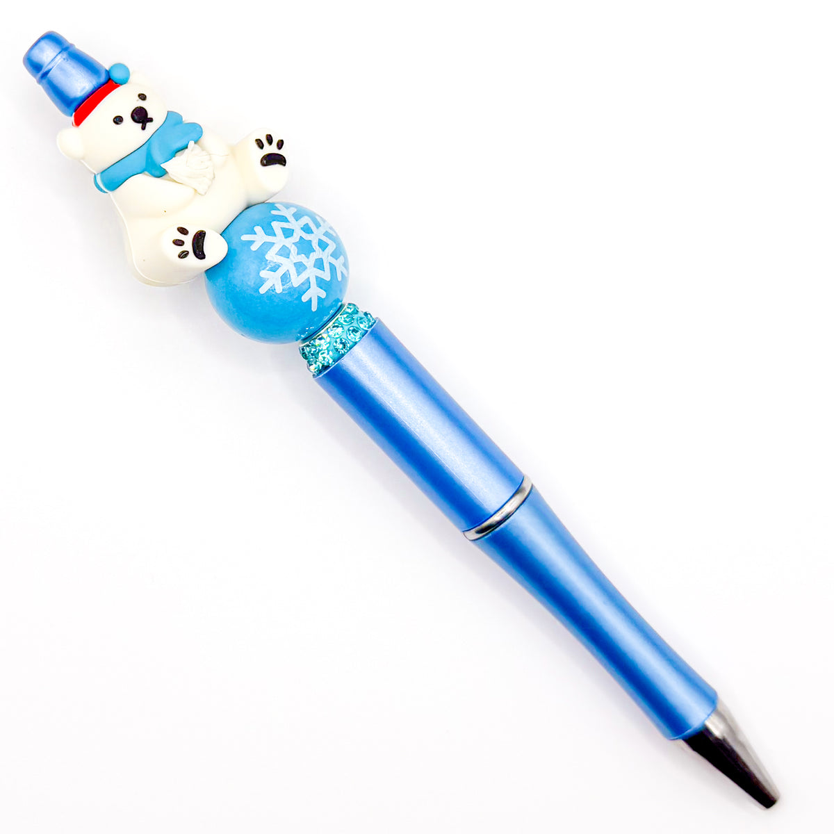 Winter Polar Bear Charm Pen