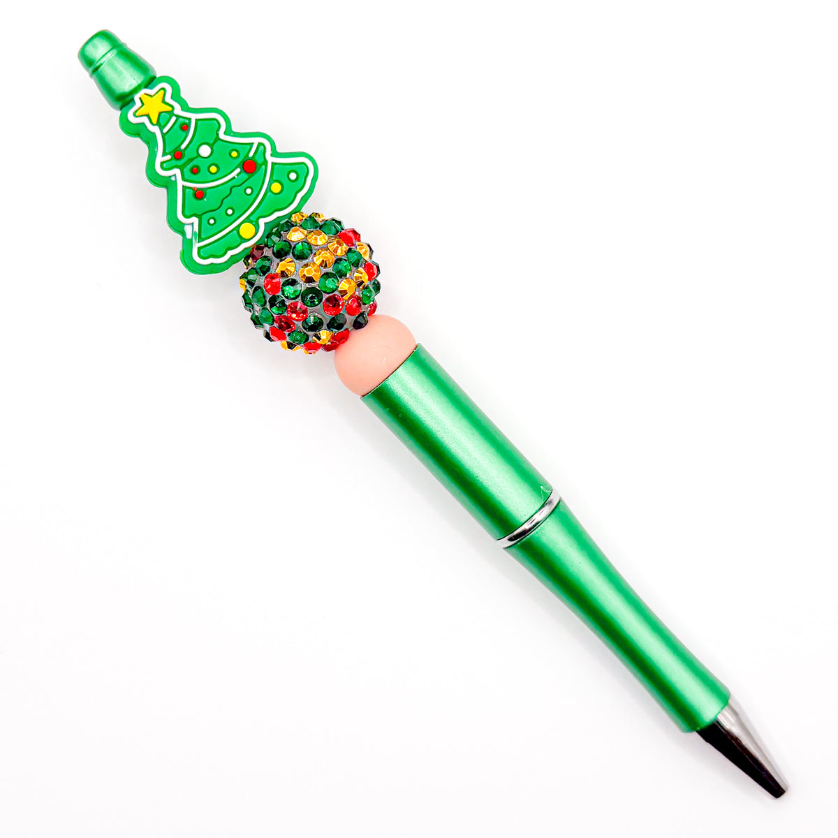 Sparkly Christmas Tree Charm Pen