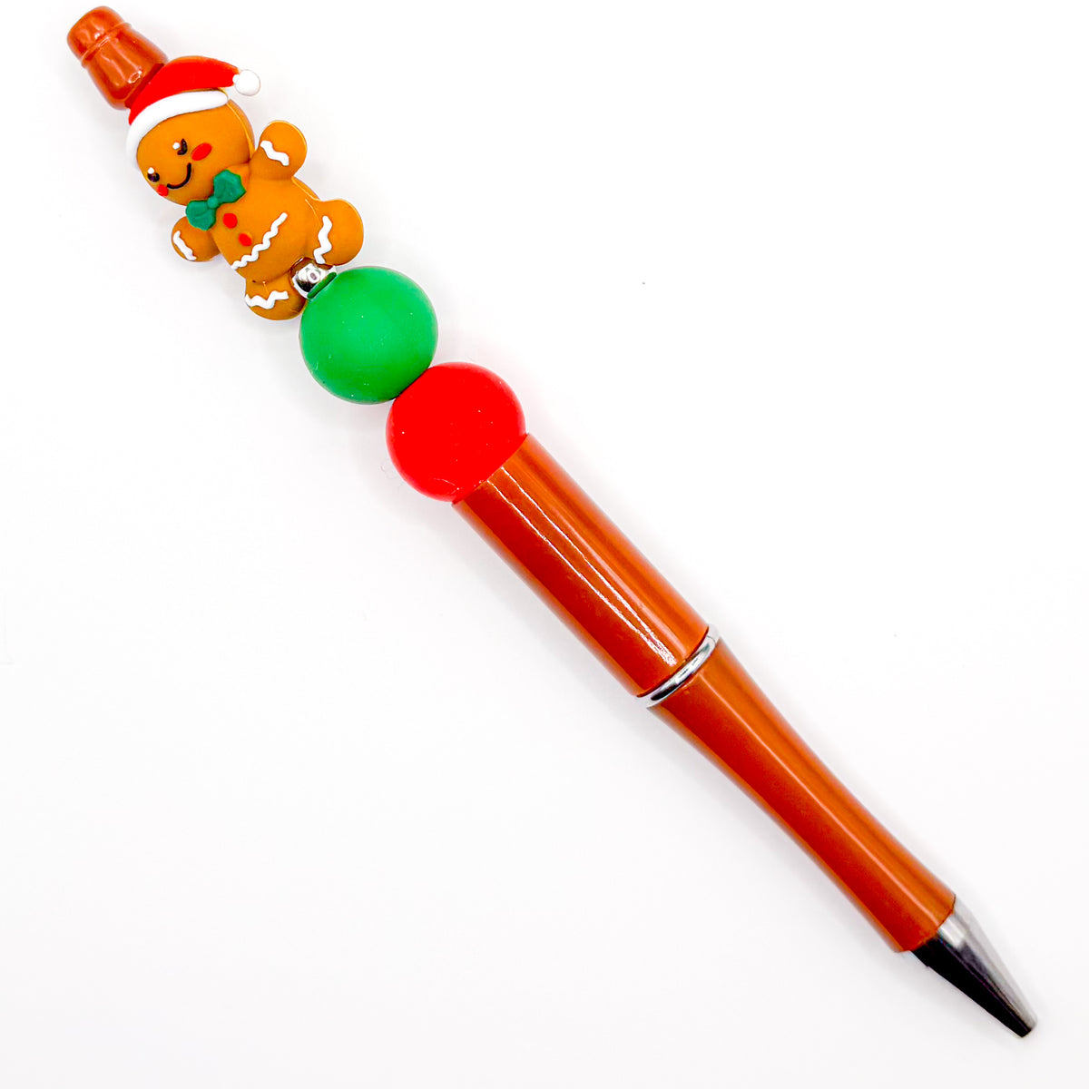 Holiday Gingerbread Man Charm Pen