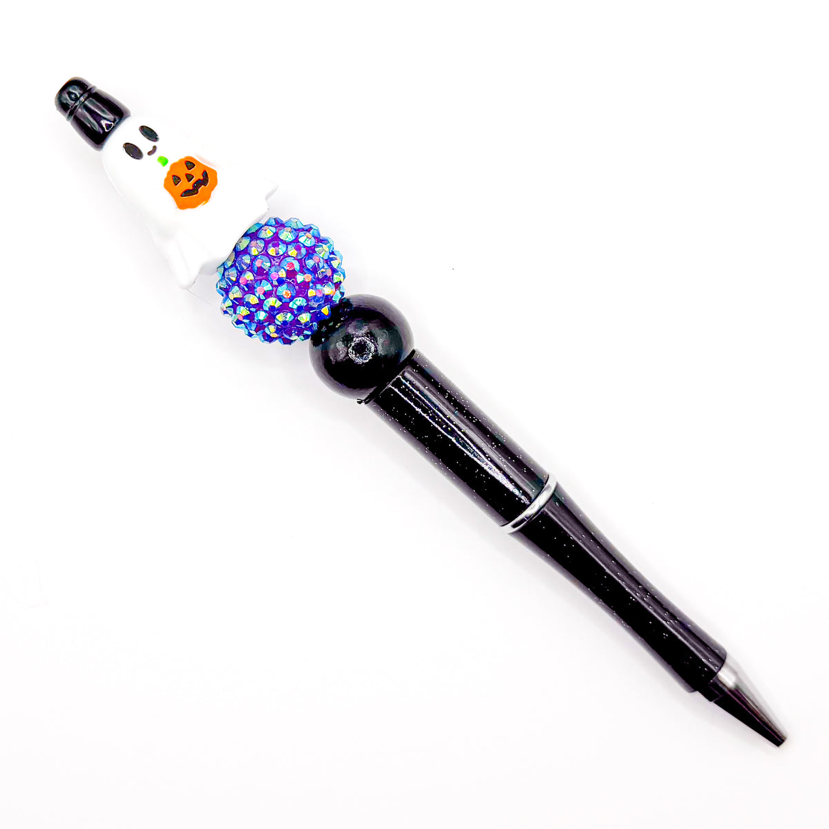 Pumpkin Ghost Shimmer Charm Pen