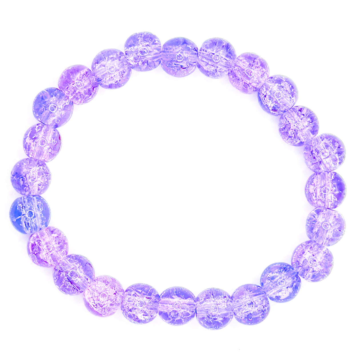 Lilac Glass Beaded Bracelet